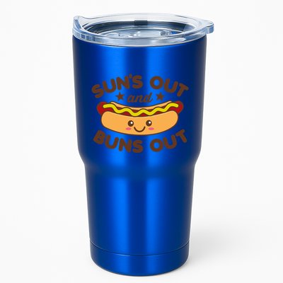Suns Out Buns Out Hot Dog Kawaii Summer Vintage Foodie Great Gift Tumbler