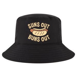 Suns Out Buns Out Hot Dog Pun Food Lovers Gift Cool Comfort Performance Bucket Hat