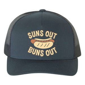 Suns Out Buns Out Hot Dog Pun Food Lovers Gift Yupoong Adult 5-Panel Trucker Hat