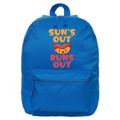 Suns Out Buns Out Hotdog Lover Gift 16 in Basic Backpack