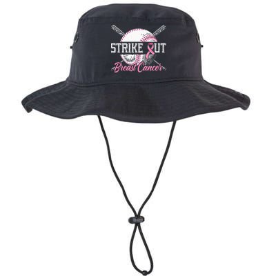 Strike Out Breast Cancer Baseball Breast Cancer Awareness Bucket Hat