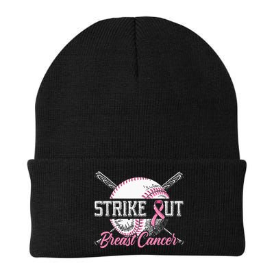 Strike Out Breast Cancer Baseball Breast Cancer Awareness Beanie