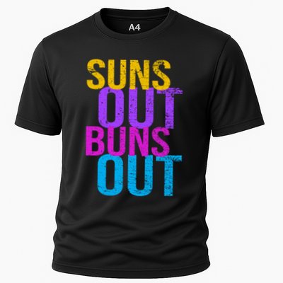 Suns Out Buns Out Print Funny Summer Product Funny Gift Performance Shirt