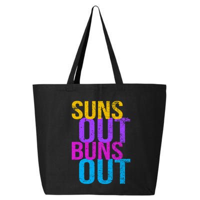 Suns Out Buns Out Print Funny Summer Product Funny Gift 25L Jumbo Tote