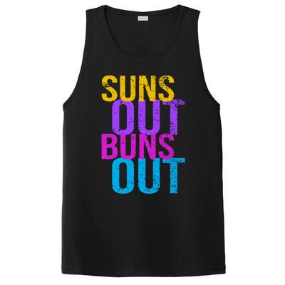 Suns Out Buns Out Print Funny Summer Product Funny Gift PosiCharge Competitor Tank