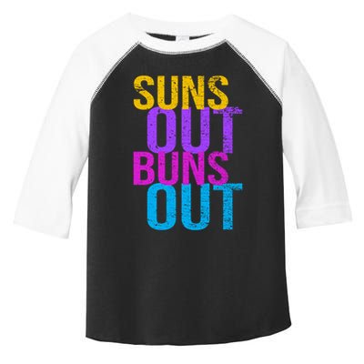 Suns Out Buns Out Print Funny Summer Product Funny Gift Toddler Fine Jersey T-Shirt