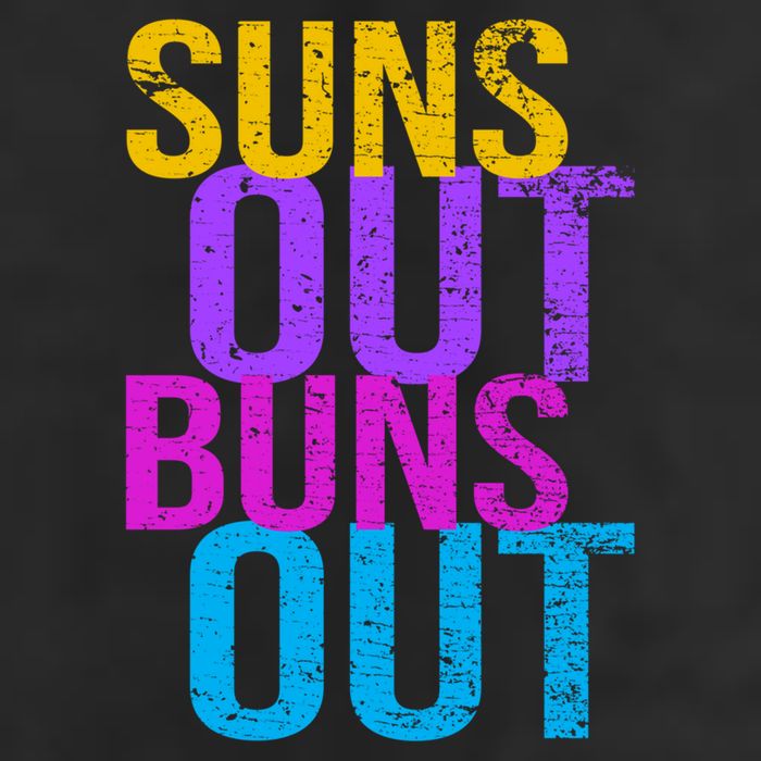 Suns Out Buns Out Print Funny Summer Product Funny Gift Golf Towel