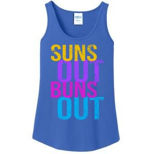 Suns Out Buns Out Print Funny Summer Product Funny Gift Ladies Essential Tank