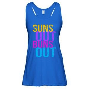 Suns Out Buns Out Print Funny Summer Product Funny Gift Ladies Essential Flowy Tank