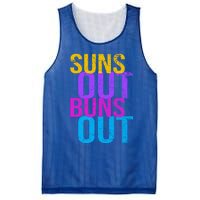 Suns Out Buns Out Print Funny Summer Product Funny Gift Mesh Reversible Basketball Jersey Tank