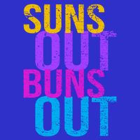 Suns Out Buns Out Print Funny Summer Product Funny Gift Mesh Reversible Basketball Jersey Tank