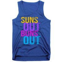 Suns Out Buns Out Print Funny Summer Product Funny Gift Tank Top