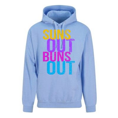 Suns Out Buns Out Print Funny Summer Product Funny Gift Unisex Surf Hoodie