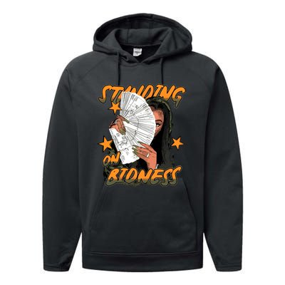 Standin On Bidness Performance Fleece Hoodie