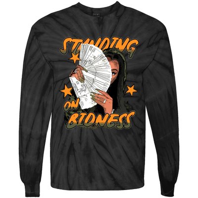 Standin On Bidness Tie-Dye Long Sleeve Shirt