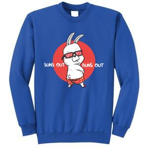 Suns Out Buns Outfunny Summer Beach Design Design Gift Idea Gift Sweatshirt