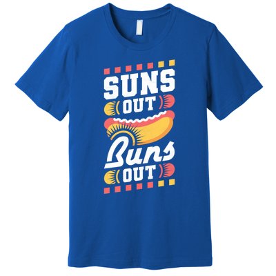 Suns Out Buns Out Bbq Hot Dog Gift Premium T-Shirt