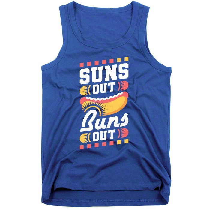 Suns Out Buns Out Bbq Hot Dog Gift Tank Top