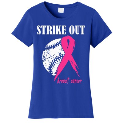 Strike Out Breast Cancer Awareness Baseball Fighters Women's T-Shirt