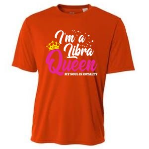 September October Birthday Astrology Libra Queen Funny Gift Cooling Performance Crew T-Shirt