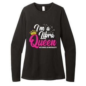 September October Birthday Astrology Libra Queen Funny Gift Womens CVC Long Sleeve Shirt