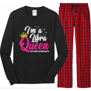 September October Birthday Astrology Libra Queen Funny Gift Long Sleeve Pajama Set