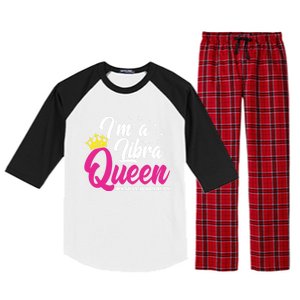 September October Birthday Astrology Libra Queen Funny Gift Raglan Sleeve Pajama Set