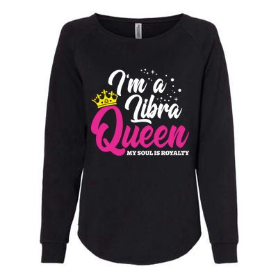 September October Birthday Astrology Libra Queen Funny Gift Womens California Wash Sweatshirt