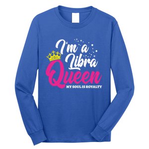 September October Birthday Astrology Libra Queen Funny Gift Long Sleeve Shirt