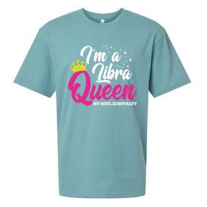 September October Birthday Astrology Libra Queen Funny Gift Sueded Cloud Jersey T-Shirt