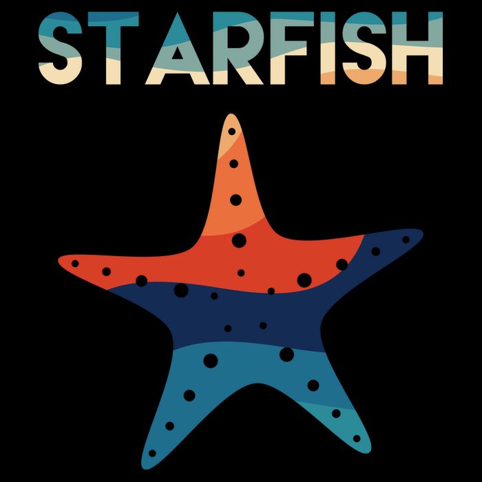 Starfish Ocean Beach USA-Made Doggie Bandana