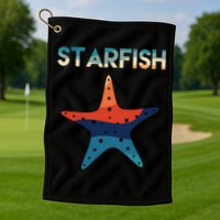 Starfish Ocean Beach Golf Towel