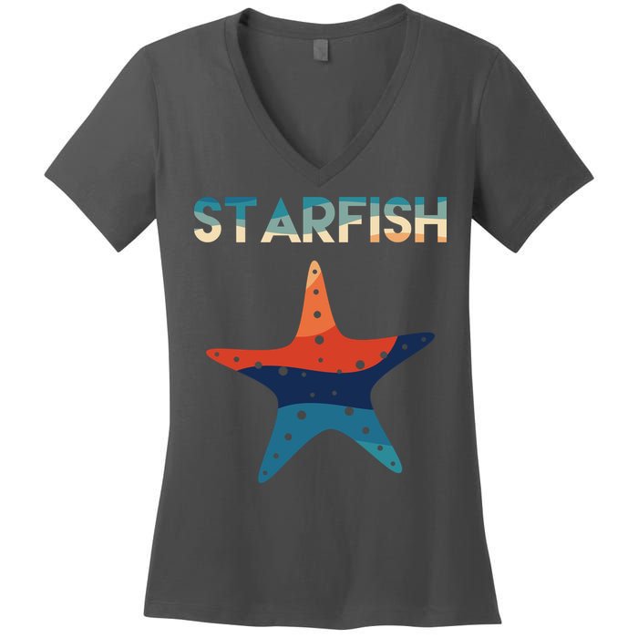 Starfish Ocean Beach Women's V-Neck T-Shirt