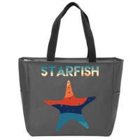 Starfish Ocean Beach Zip Tote Bag