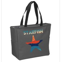 Starfish Ocean Beach Zip Tote Bag
