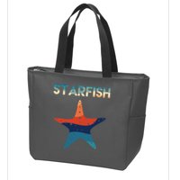 Starfish Ocean Beach Zip Tote Bag