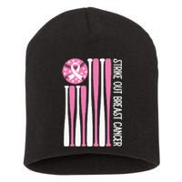 Strike Out Breast Cancer Baseball Lover P.I.Nk. Short Acrylic Beanie