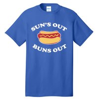 Suns Out Buns Out Funny Summer Hotdog Cookout Bbq Gift Tall T-Shirt