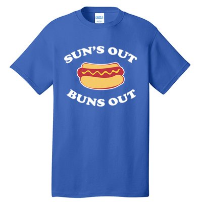 Suns Out Buns Out Funny Summer Hotdog Cookout Bbq Gift Tall T-Shirt