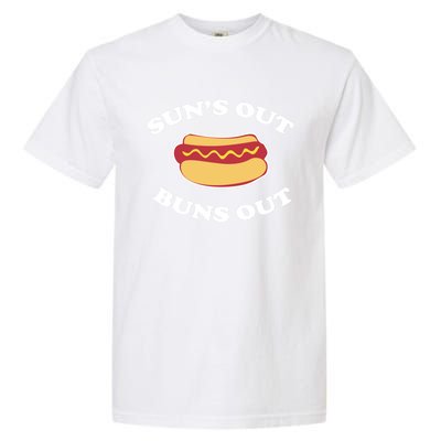 Suns Out Buns Out Funny Summer Hotdog Cookout Bbq Gift Garment-Dyed Heavyweight T-Shirt