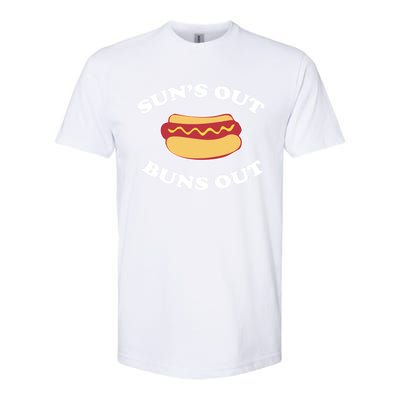 Suns Out Buns Out Funny Summer Hotdog Cookout Bbq Gift Softstyle CVC T-Shirt