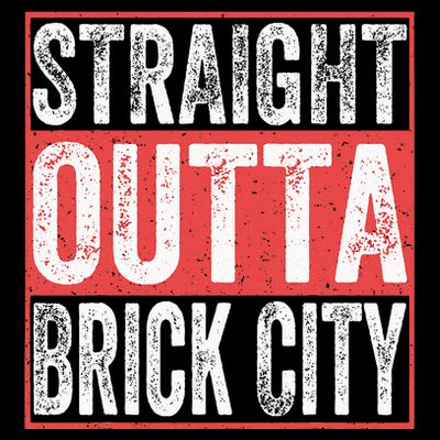 Straight Outta Brick City Newark City New Jersey T-Shirt