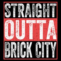 Straight Outta Brick City Newark City New Jersey V-Neck T-Shirt
