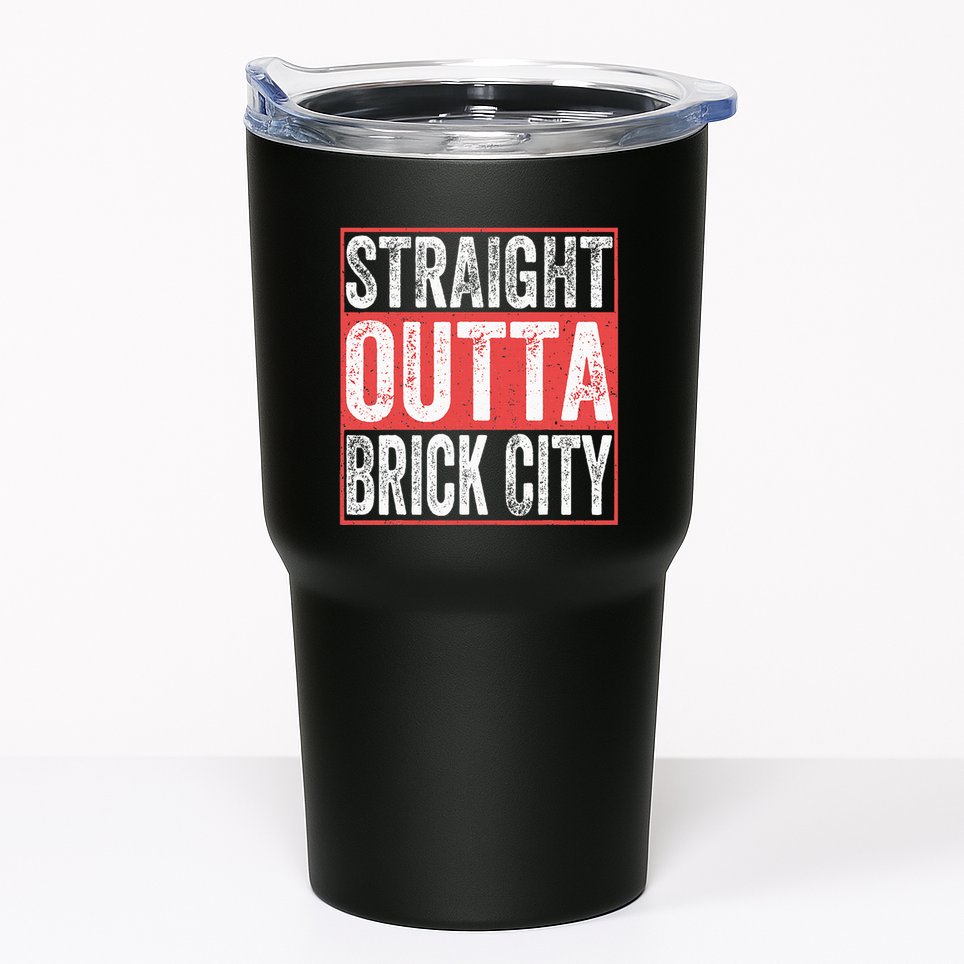 Straight Outta Brick City Newark City New Jersey Tumbler