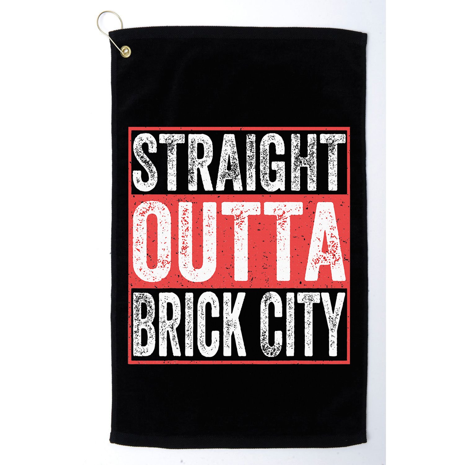 Straight Outta Brick City Newark City New Jersey Golf Towel