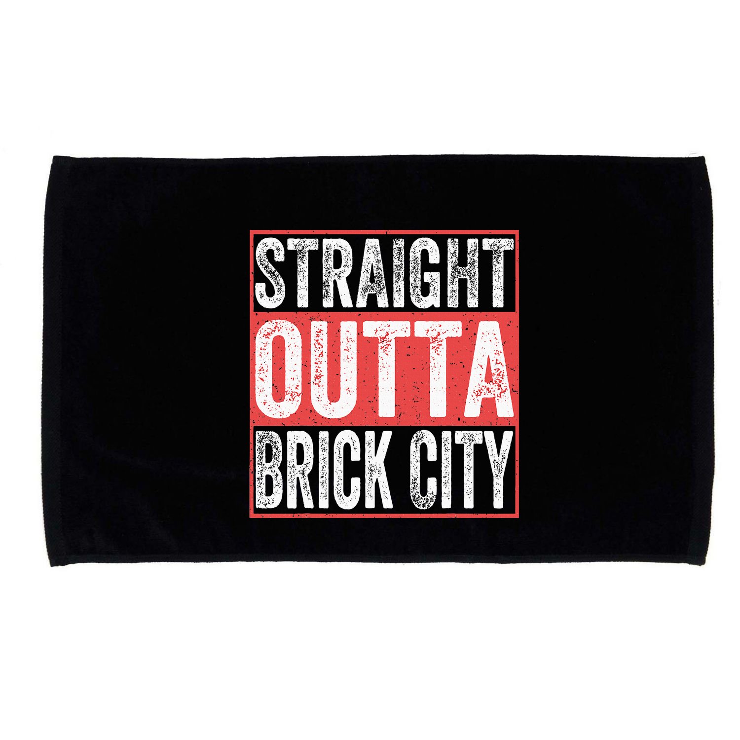 Straight Outta Brick City Newark City New Jersey Microfiber Hand Towel