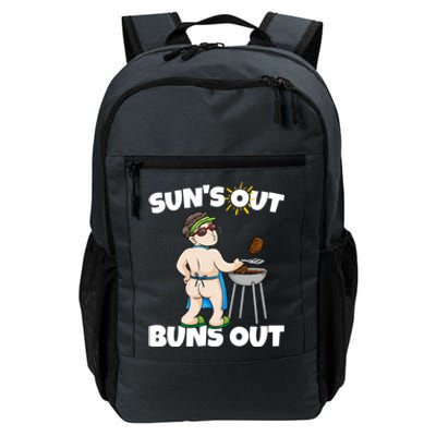 Suns Out Buns Out Funny Bbq Barbecue Grilling Gift Daily Commute Backpack