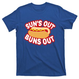 Suns Out Buns Out Funny Hot Dog Food Lover Funny Gift T-Shirt