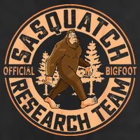 Sasquatch Official Bigfoot Research Team 7 Panel Mesh Trucker Snapback Hat