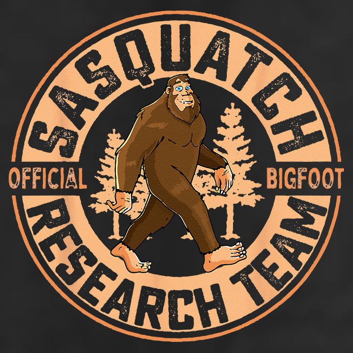 Sasquatch Official Bigfoot Research Team 7 Panel Mesh Trucker Snapback Hat